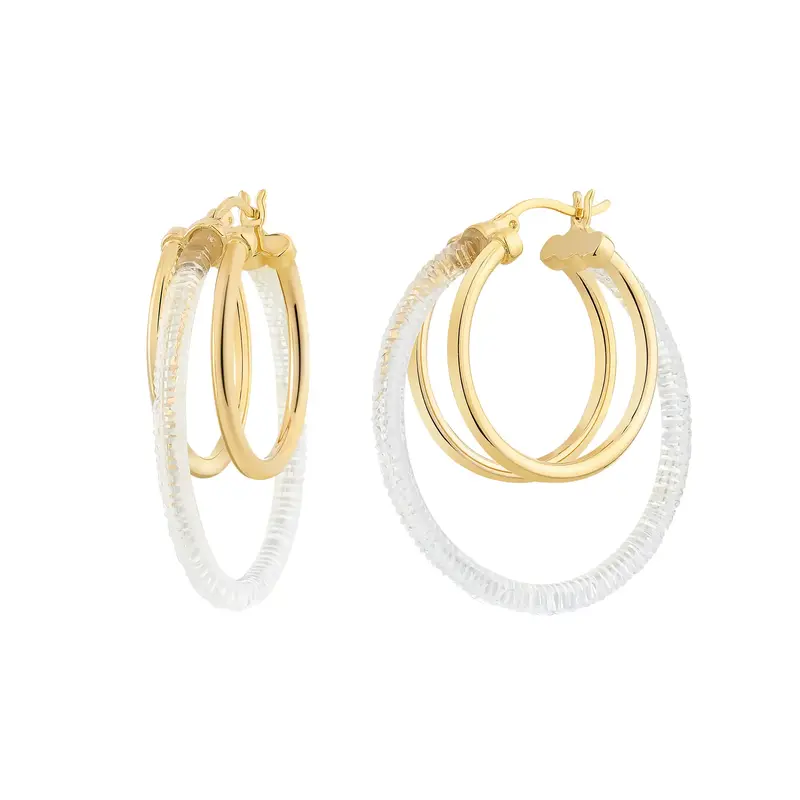 1.5" Multi Hoop Earrings