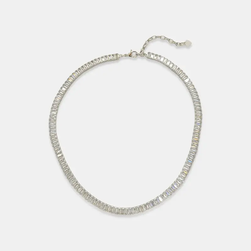 15" Baguette Cut CZ Necklace