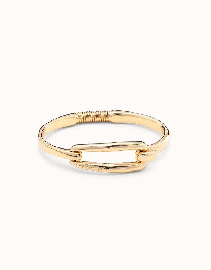 18K Gold-Plated Buckle Bracelet