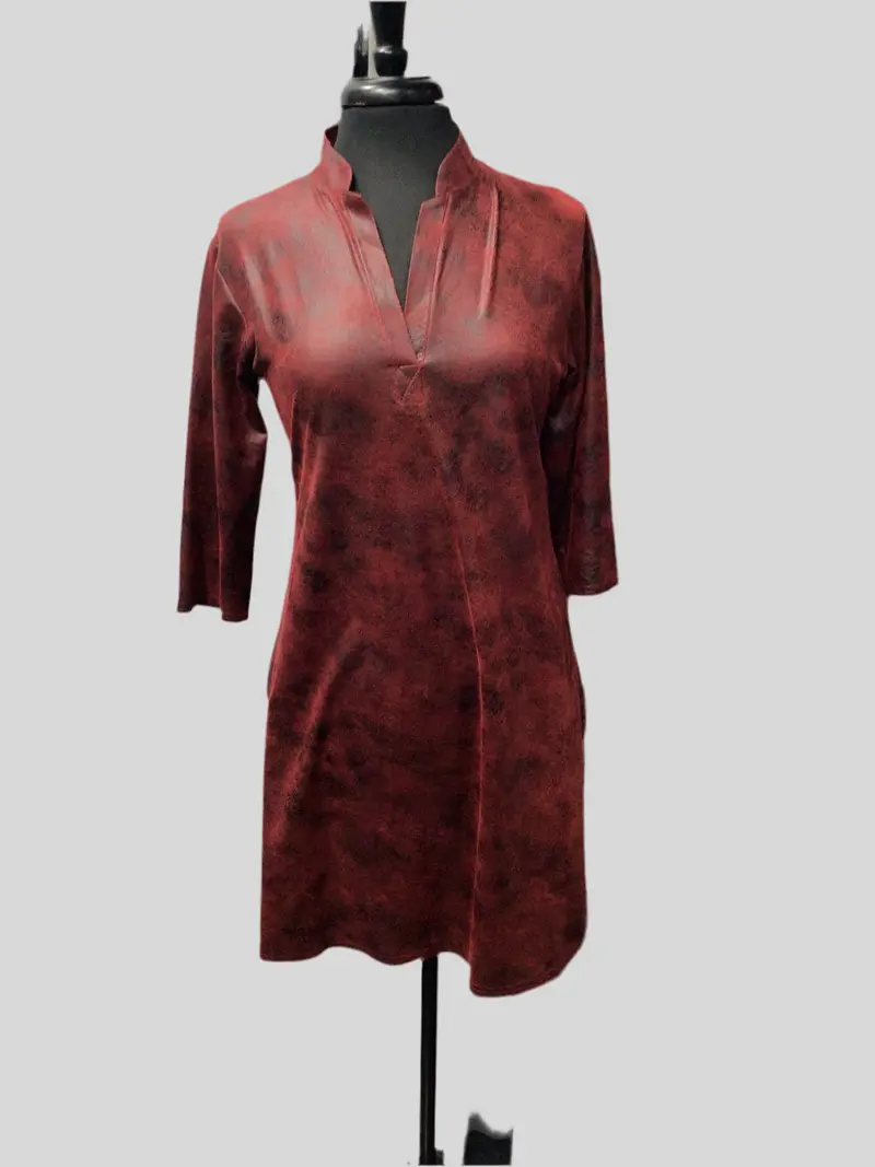 3/4 Sleeve Dress with Pockets (in 2 solid colors)