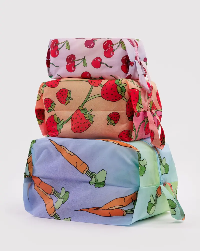 3D Zip Packing Set - Carrots & Berries