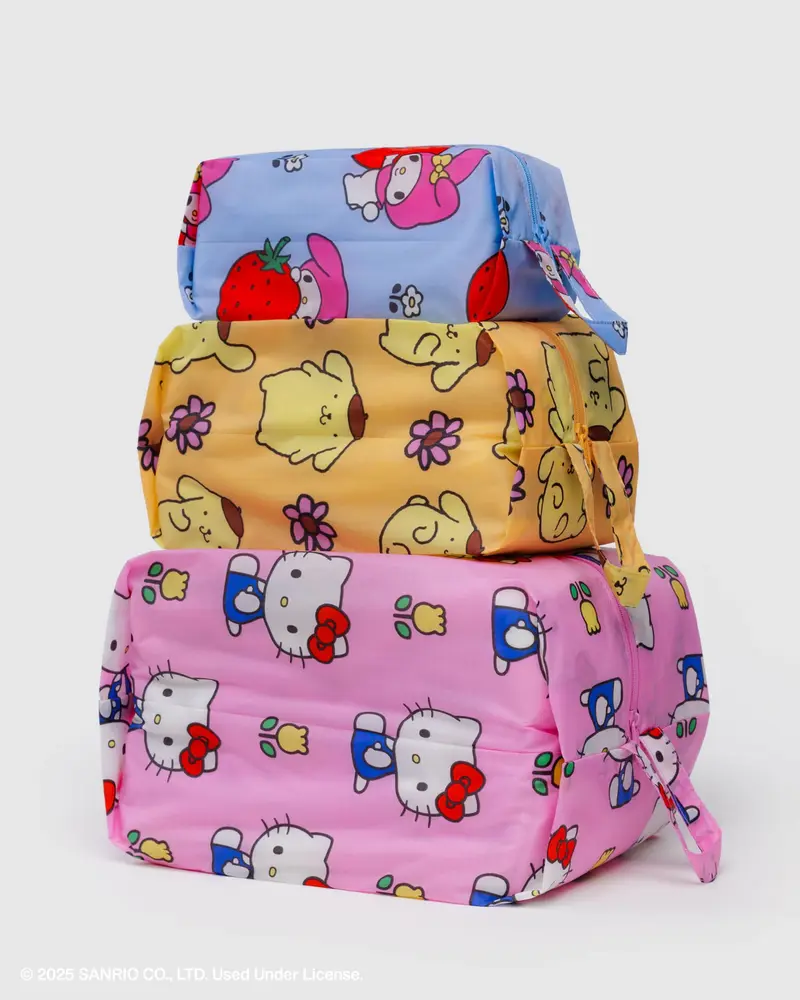 3D Zip Packing Set - Hello Kitty & Friends Florals