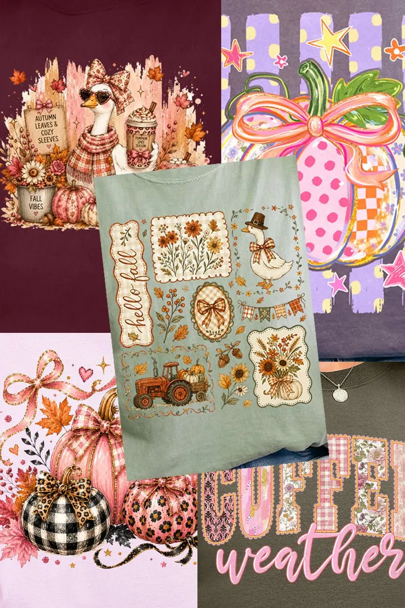 6 Assorted DTF Shirt Transfer Bundle *Choose Your Theme