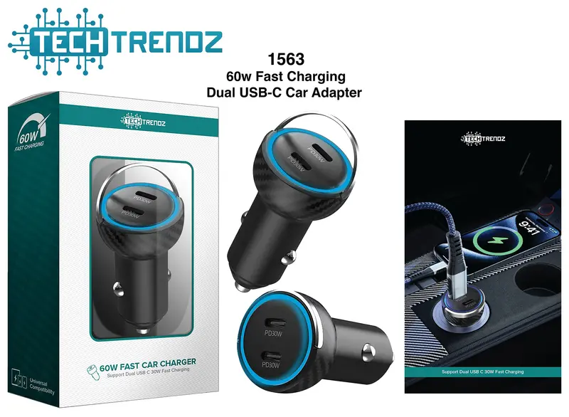 60W Fast Car Charger - PREORDER