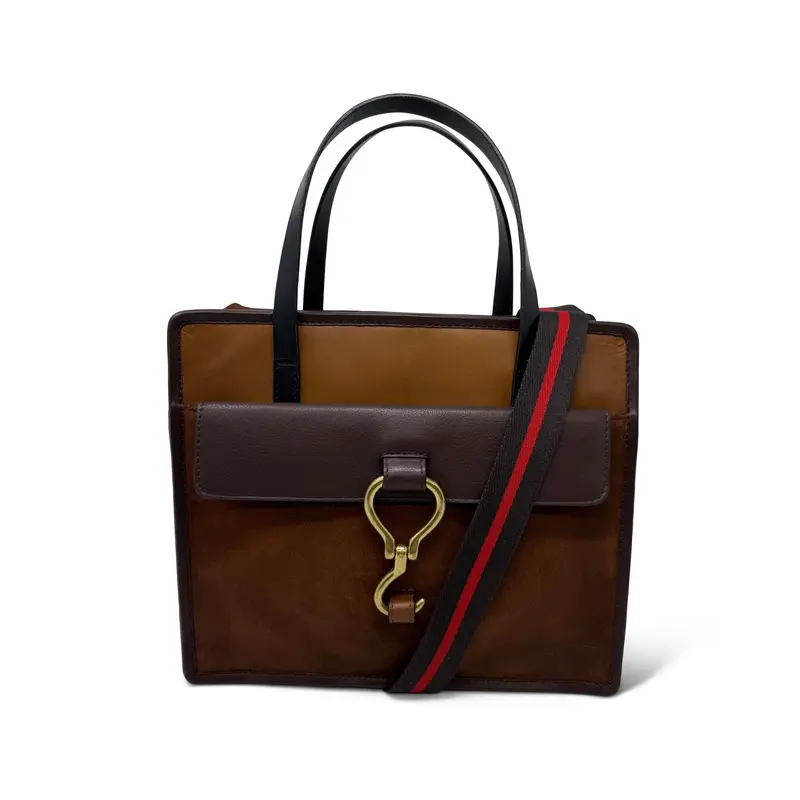 747 Bag - Bronze Suede