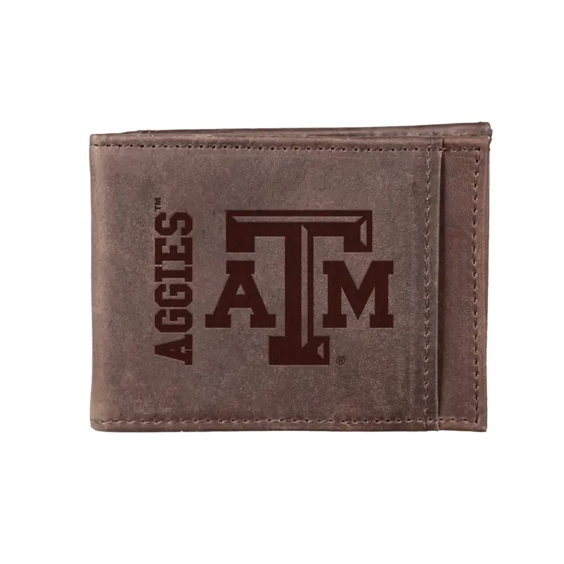 A&M Texas Front Wallet with RFID Block