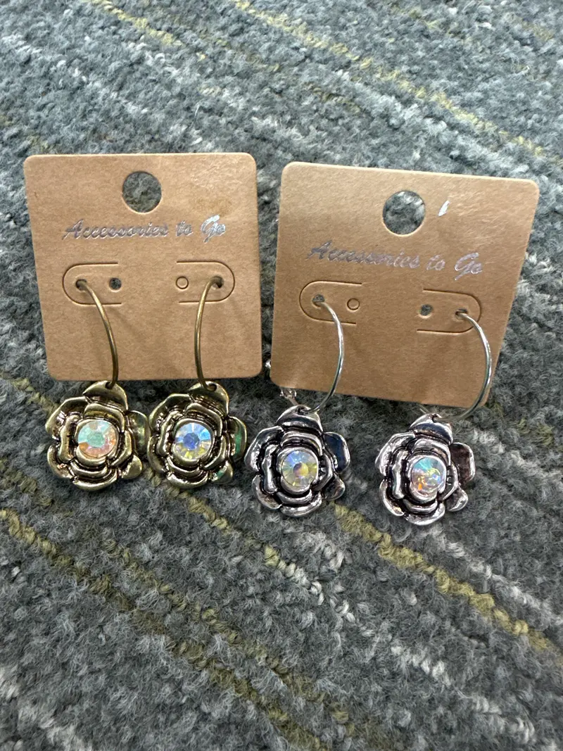 AB Flower Hoops - 2 Styles - PREORDER