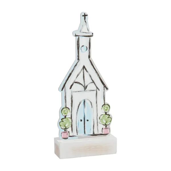 ACRYLIC LIGHT-UP CHURCH - Mud Pie