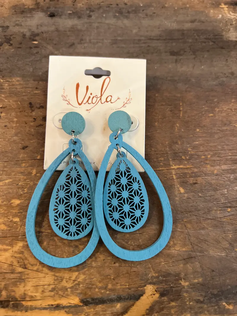 Ada Woodcarved Earring