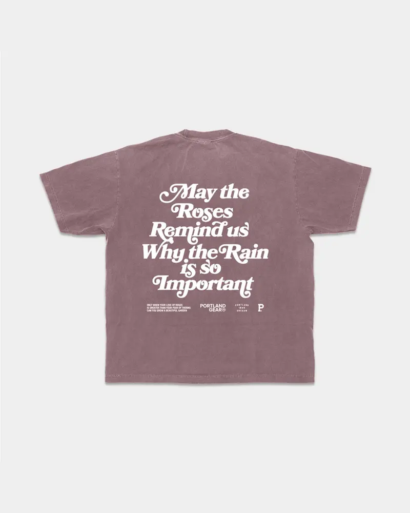 All-American Slogan Tee - Mauve