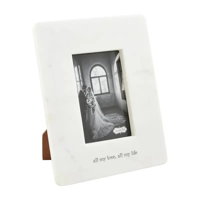 All My Love Marble Frame by Mudpie