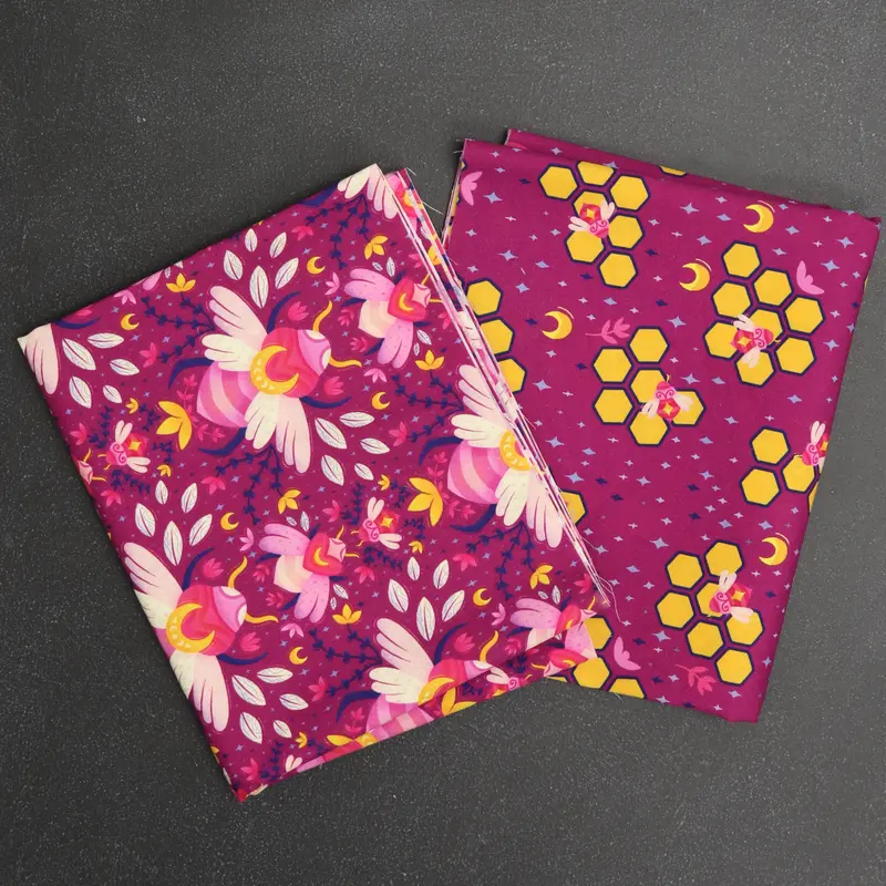 All The Rage Project Bag in Fuchsia Bees