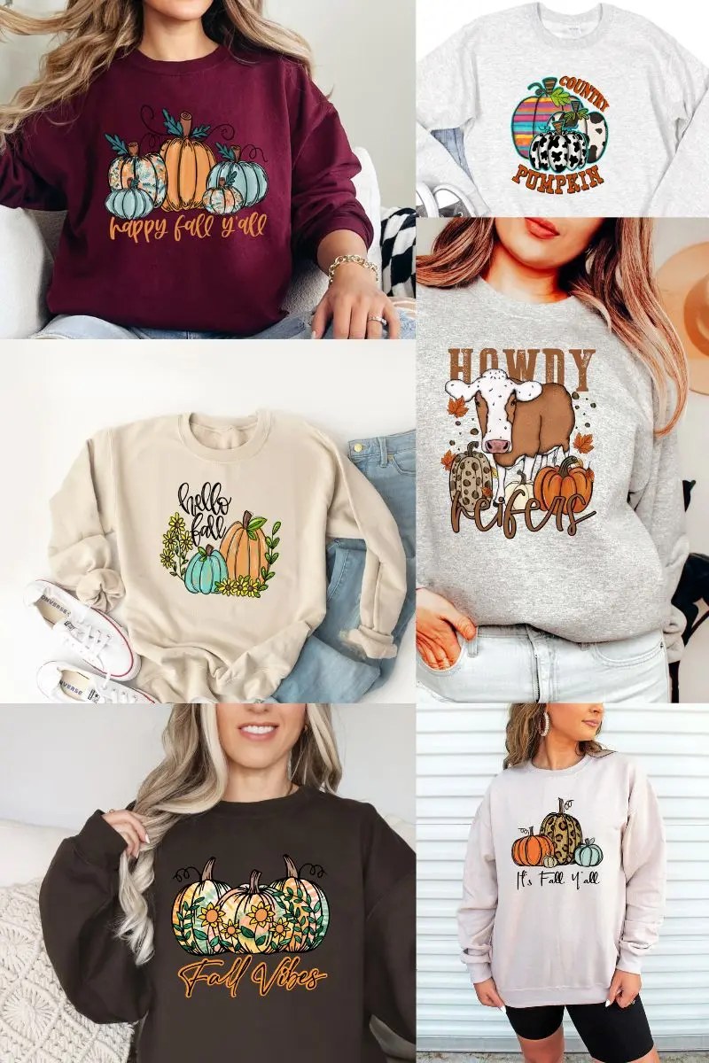 All Things Fall Sweatshirt -- Pick Your Category!