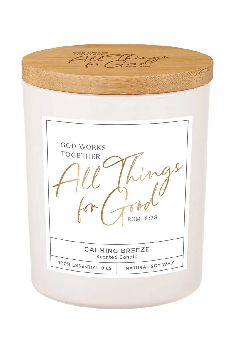 All Things for Good Calming Breeze Scented Candle