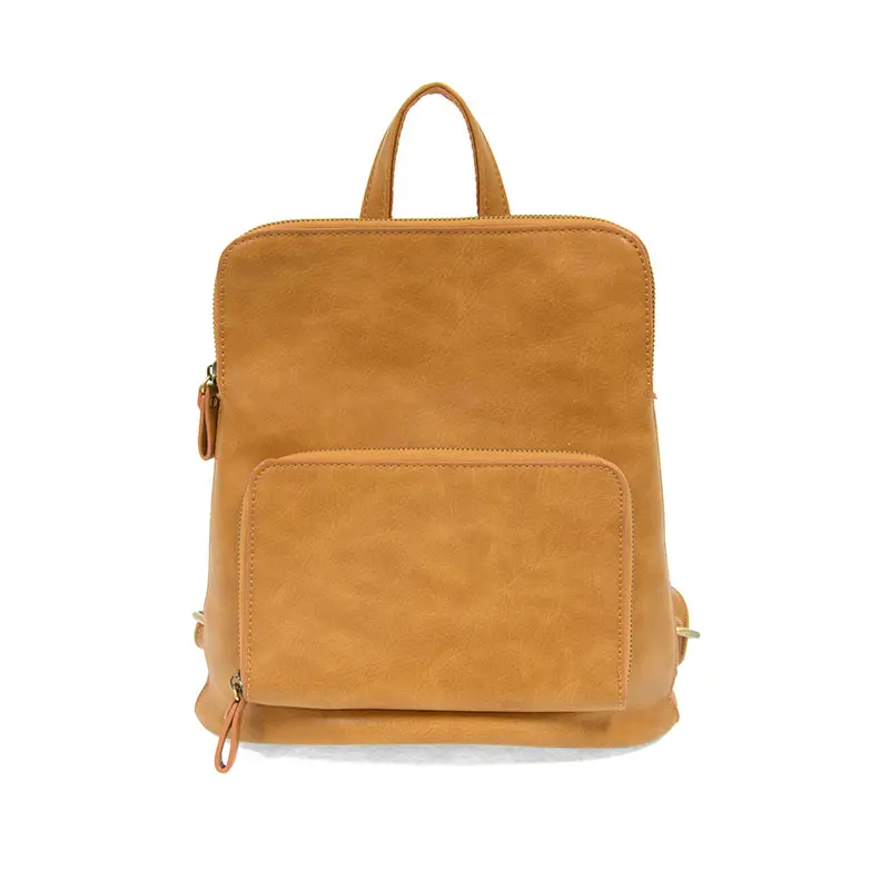 Almond Brown - Vegan Leather Mini Julia Backpack
