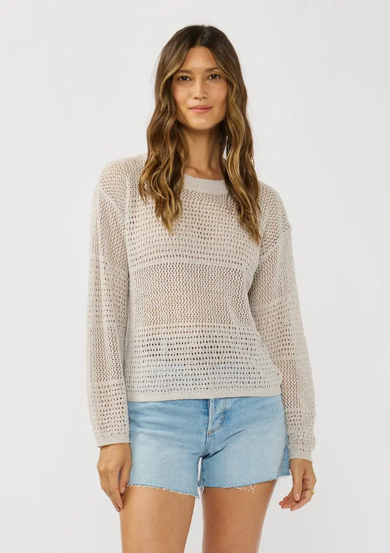 Amaya Metallic Knit Top