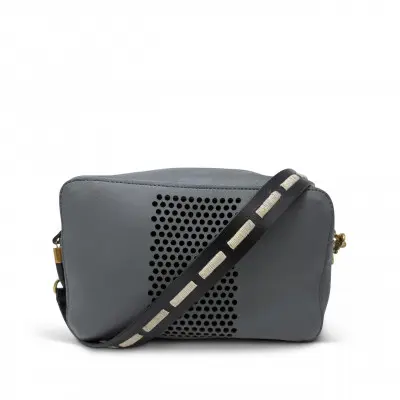 Amberleigh Crossbody - Graphite Perf Stripe