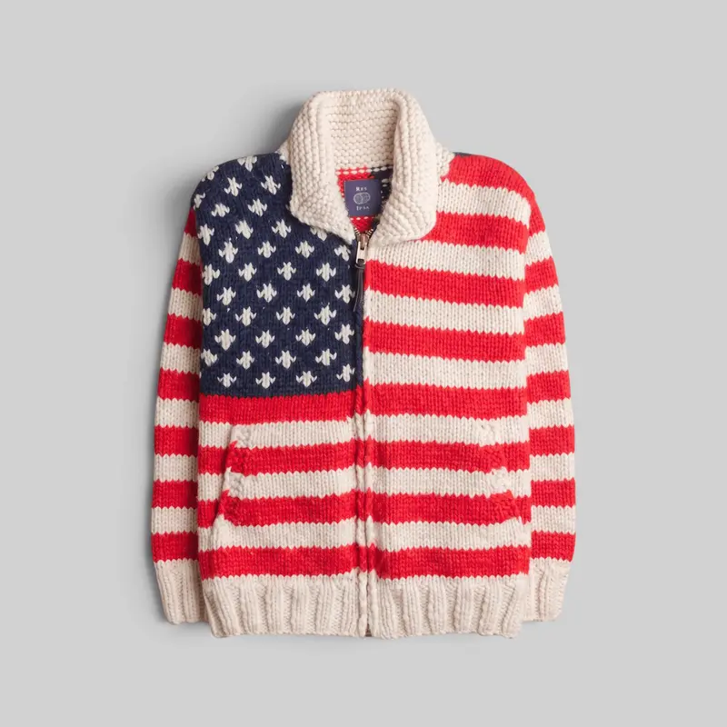 American Flag Cowichan Sweater