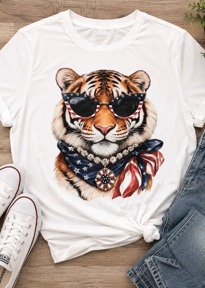 Americana Cool Cat Boujee Tee