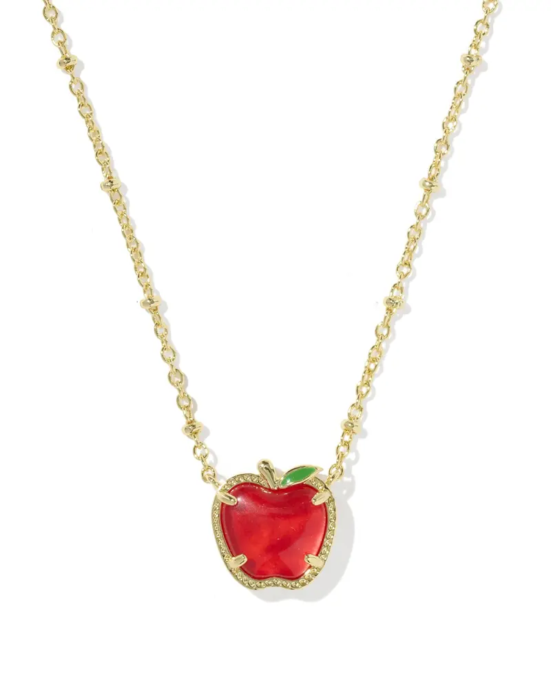 Apple Gold Short Pendant Necklace