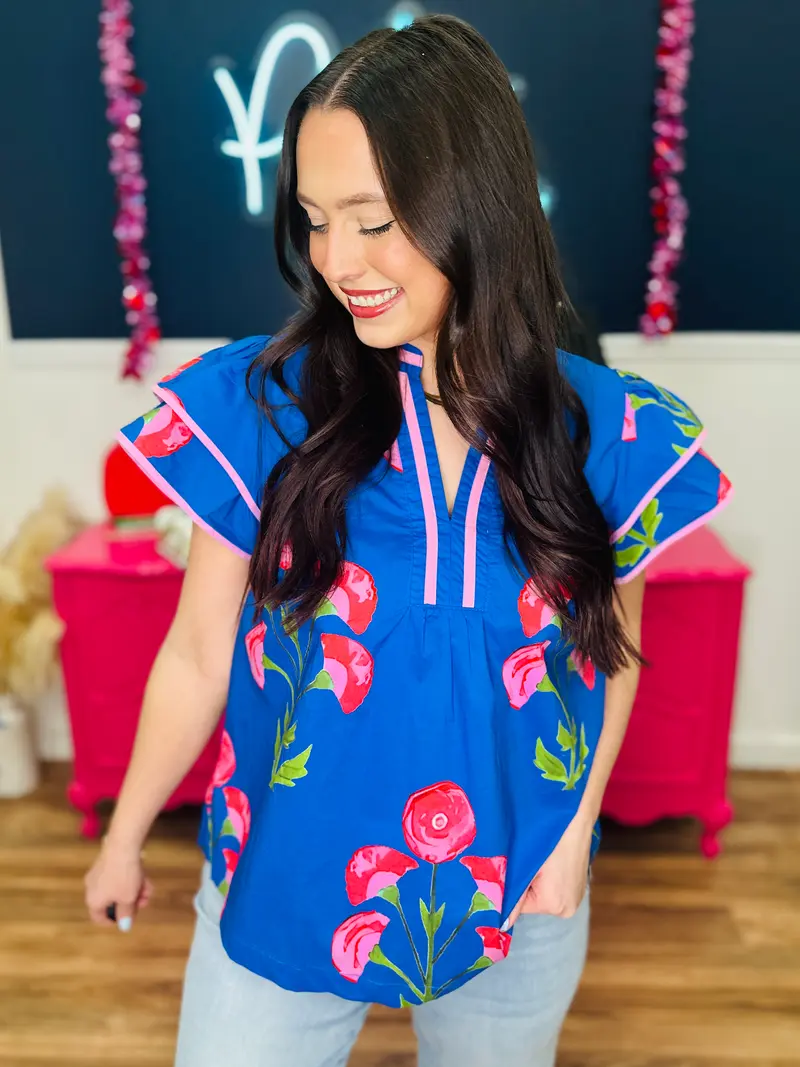 April Petals Top - FINAL SALE
