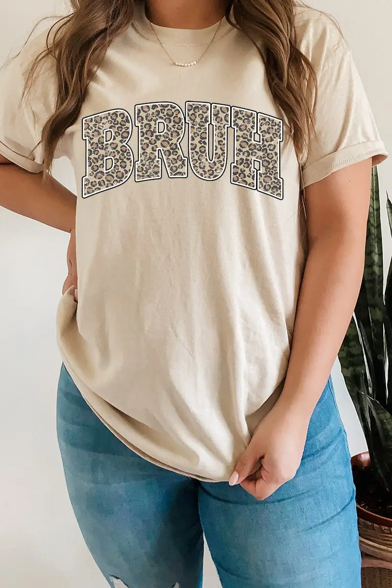 Arched Bruh Leopard Dri-Power 50/50 Tee