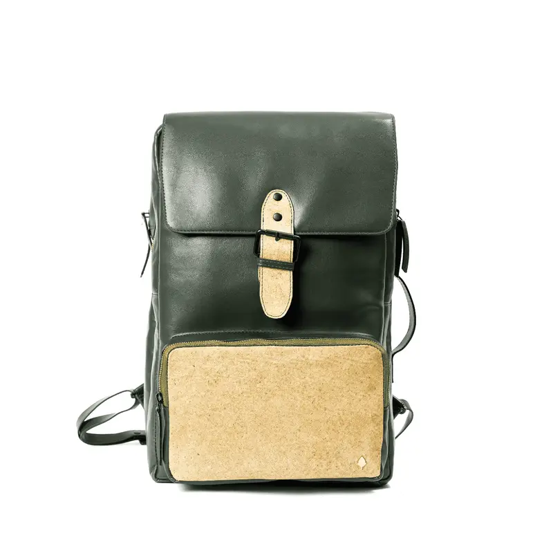 Arden Vegan Leather Backpack - Green