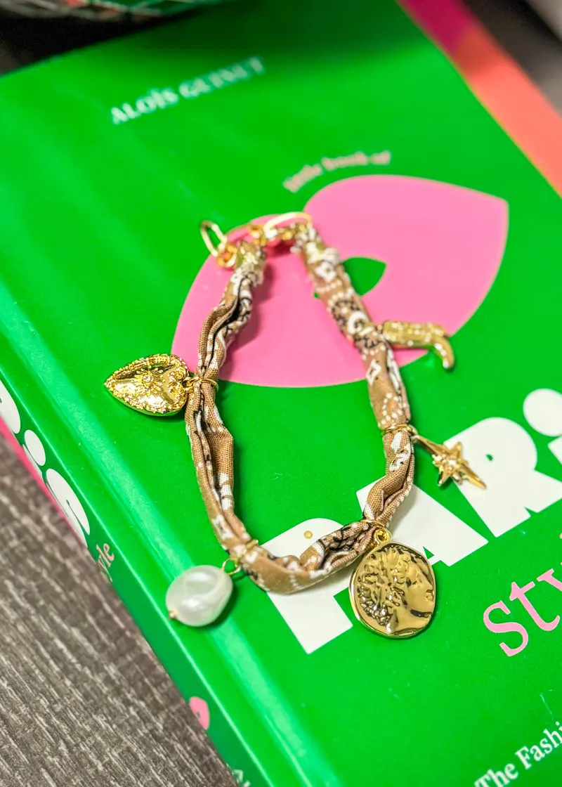 Ashlynn Scarf Charm Bracelet