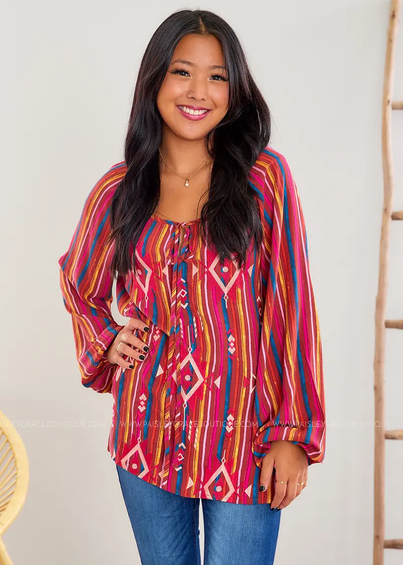 At Second Glance Top - LAST ONES FINAL SALE