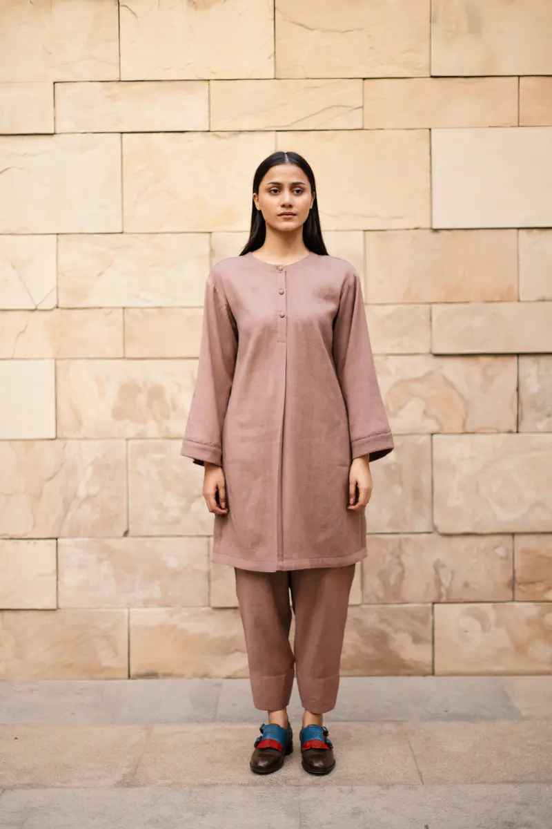 Aubergene Merino Wool Coord Set Iris