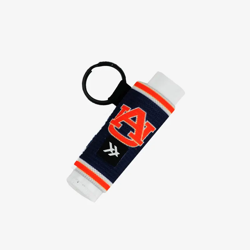 Auburn Stripe - Chapstick Holder Keychain
