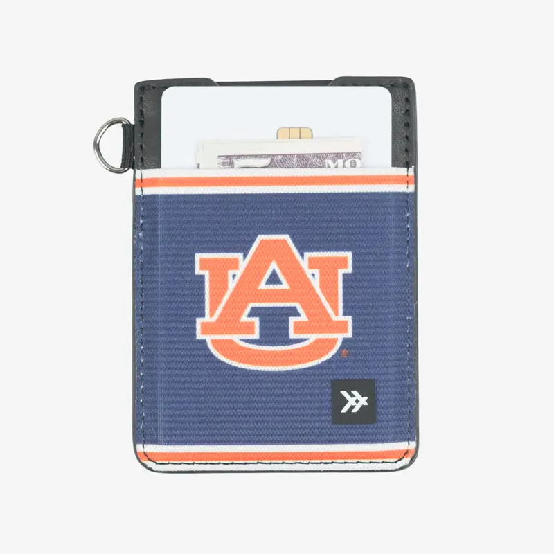 Auburn Stripe - Vertical Leather Wallet