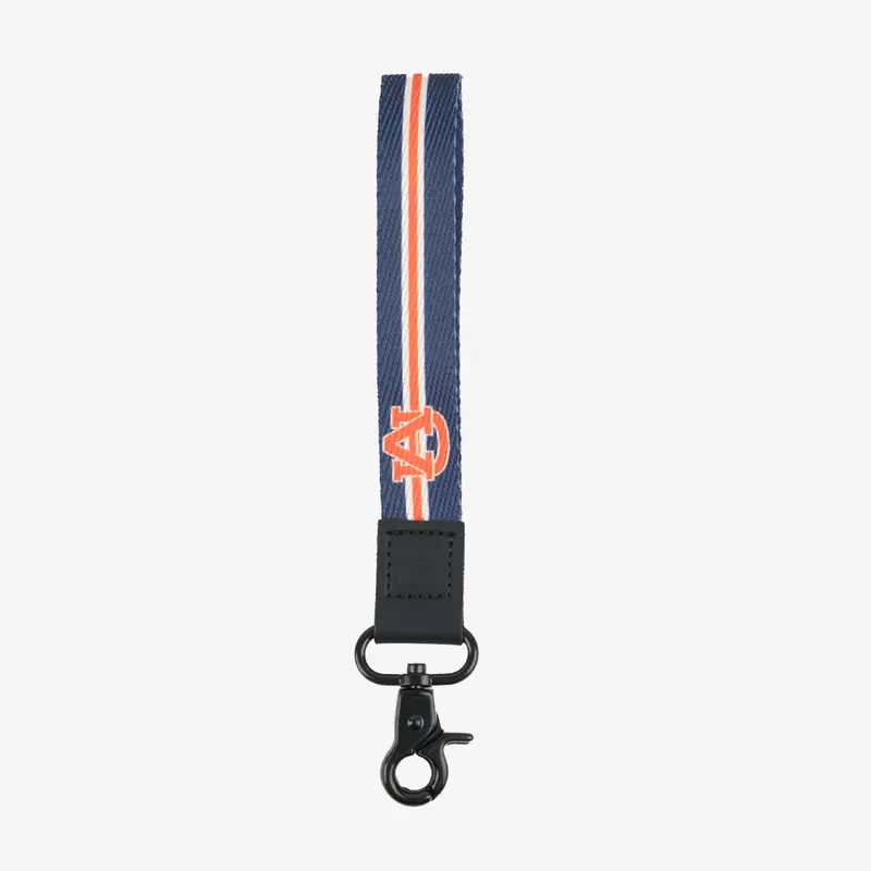 Auburn Stripe - Wristlet Keychain