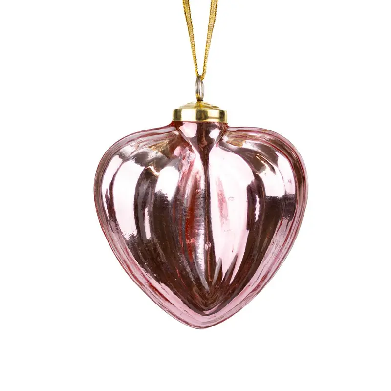 Aurora Heart Ornament Pink