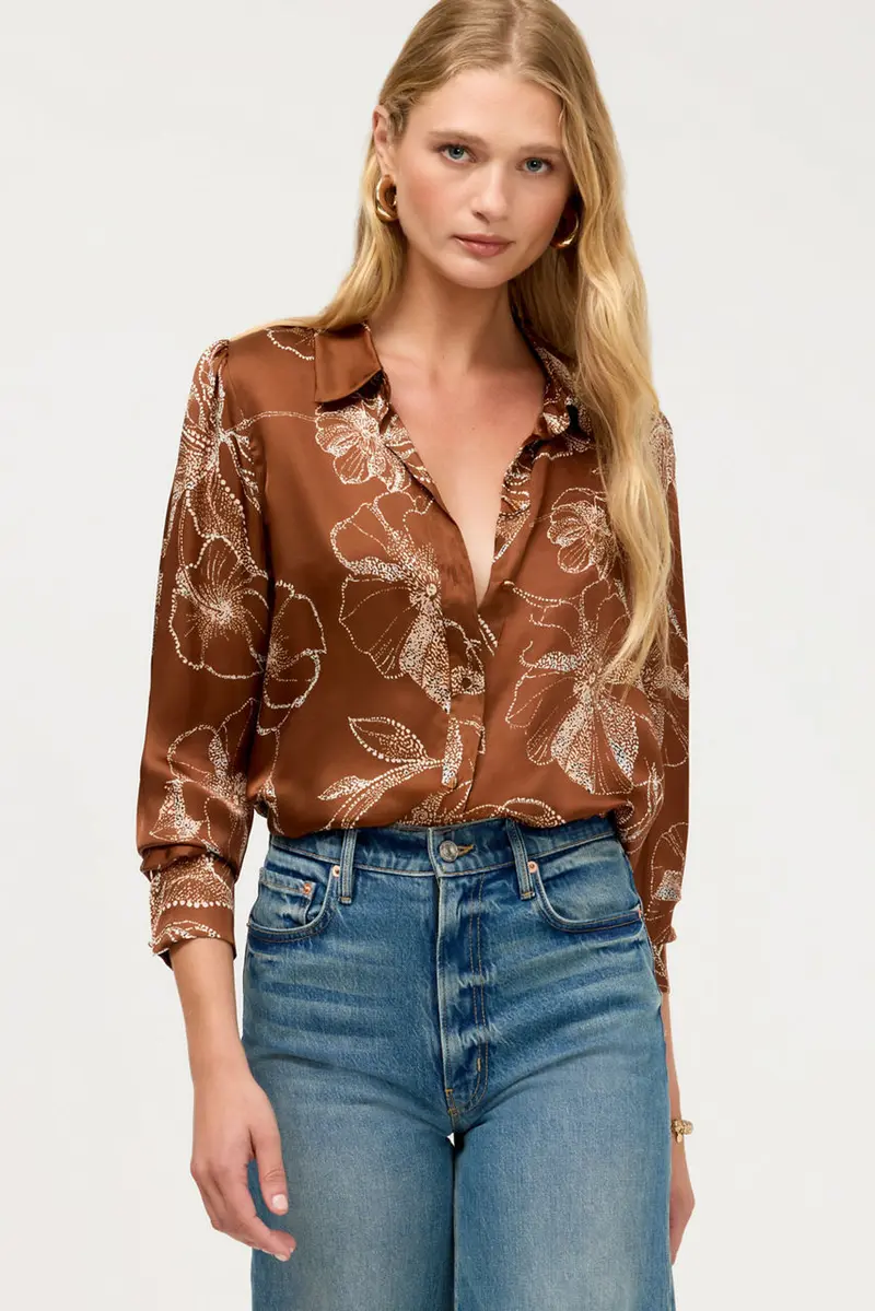 Averi Button-Down Blouse - Diara