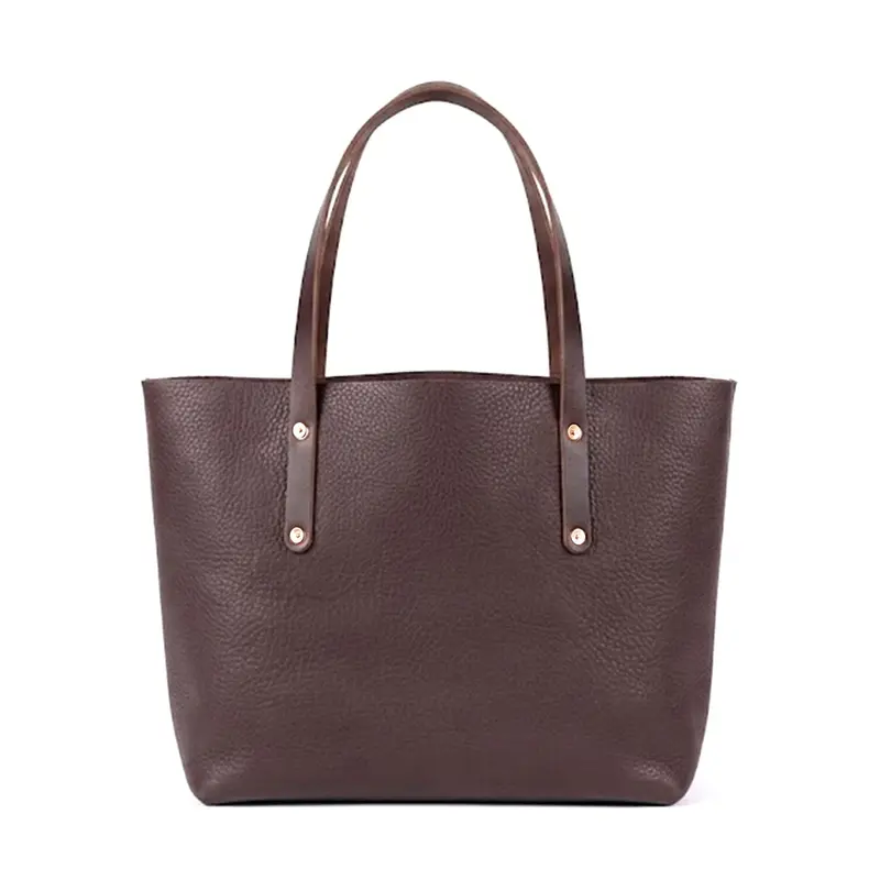 AVERY LEATHER TOTE BAG - LARGE - MOCHA | MOCHA STRAPS