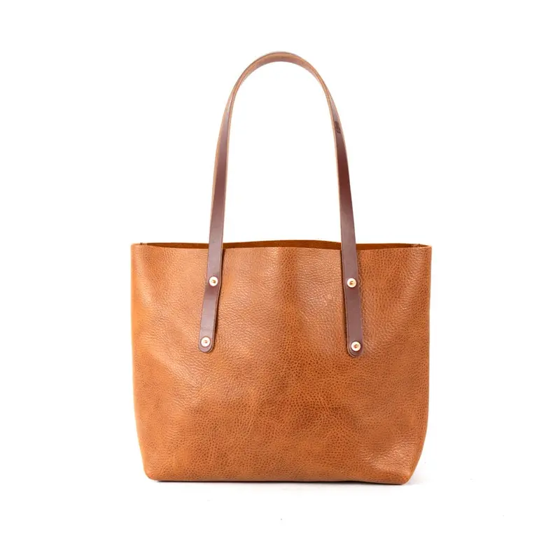 AVERY LEATHER TOTE BAG - MEDIUM - HONEY | SADDLE STRAPS