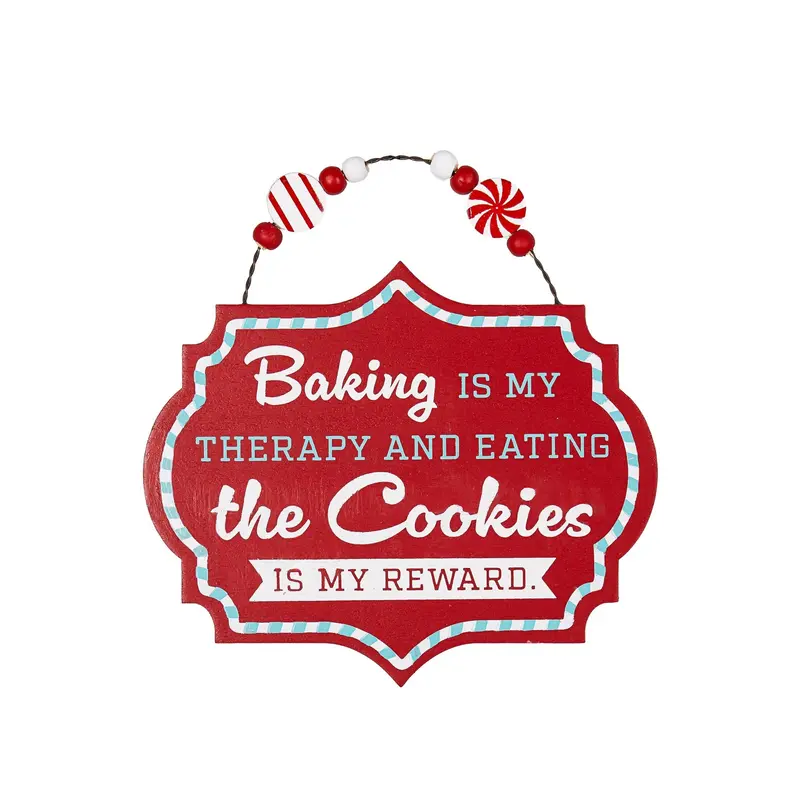 Baking Spirits Bright Hanging Decor Wood Message Signs