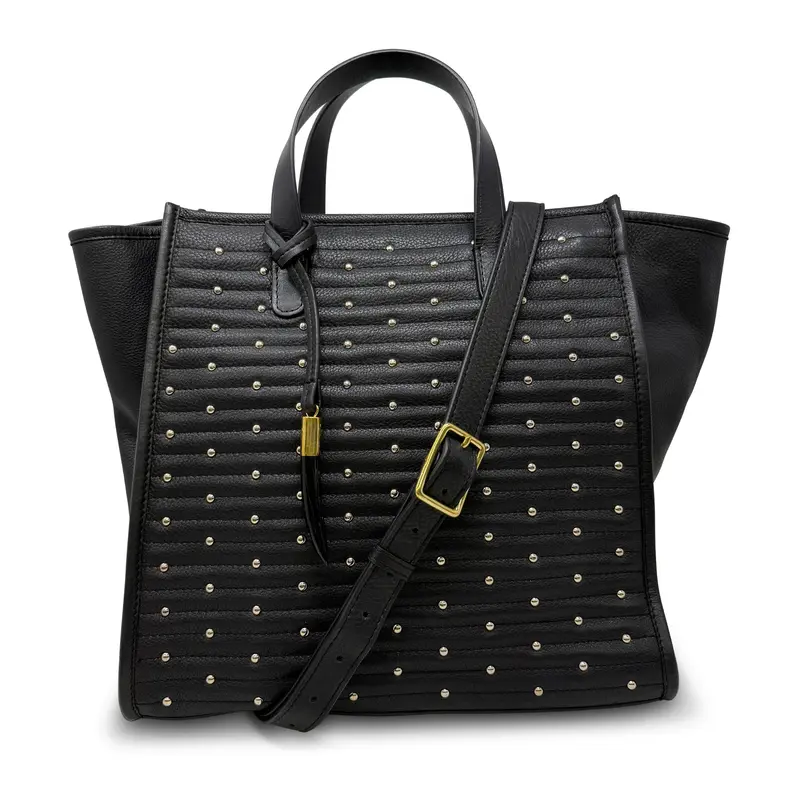 Ballabriggs Tote - Black Quilted Stud