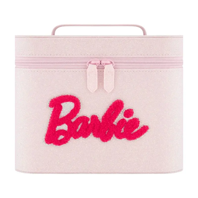 Barbie Pink Cosmetic Case with Mirror