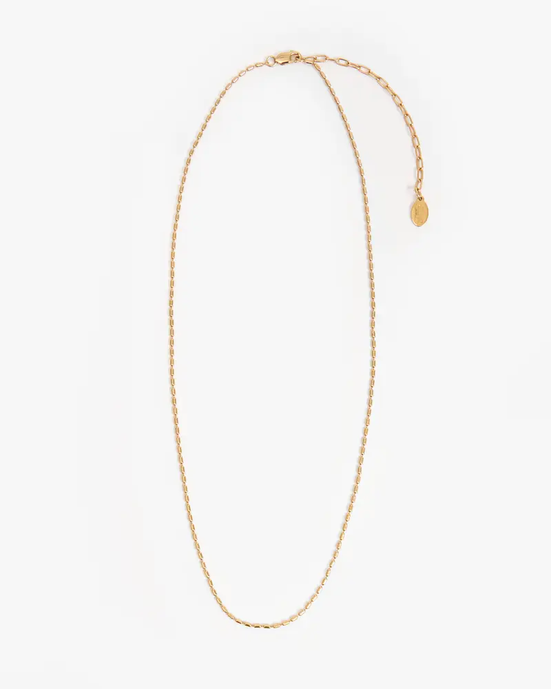 Barrel Chain Necklace - 18 in
