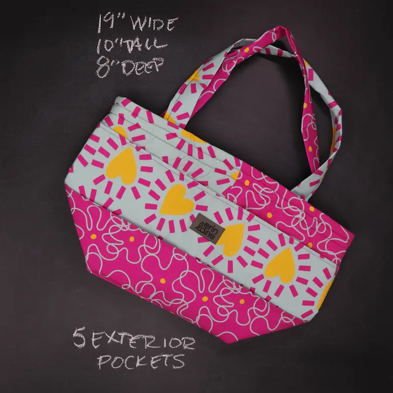 Barrel Tote Bag in Beach Read