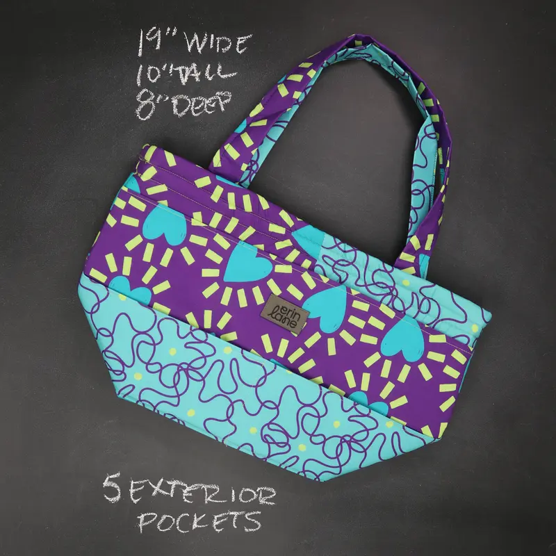 Barrel Tote Bag in Bodice Ripper