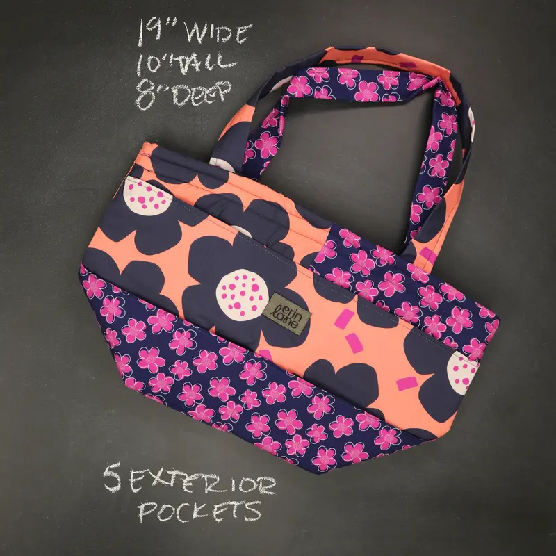 Barrel Tote Bag in Catch a Wave