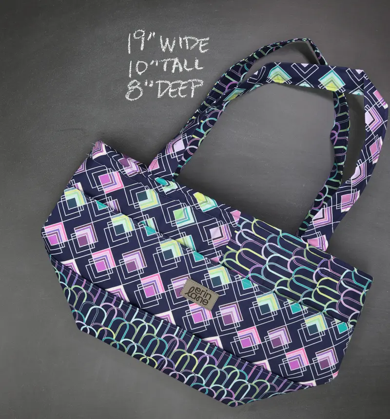 Barrel Tote Bag in Neon Bitters