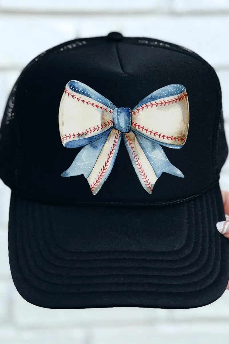 Baseball Girly Otto Black Foam Front Trucker Hat