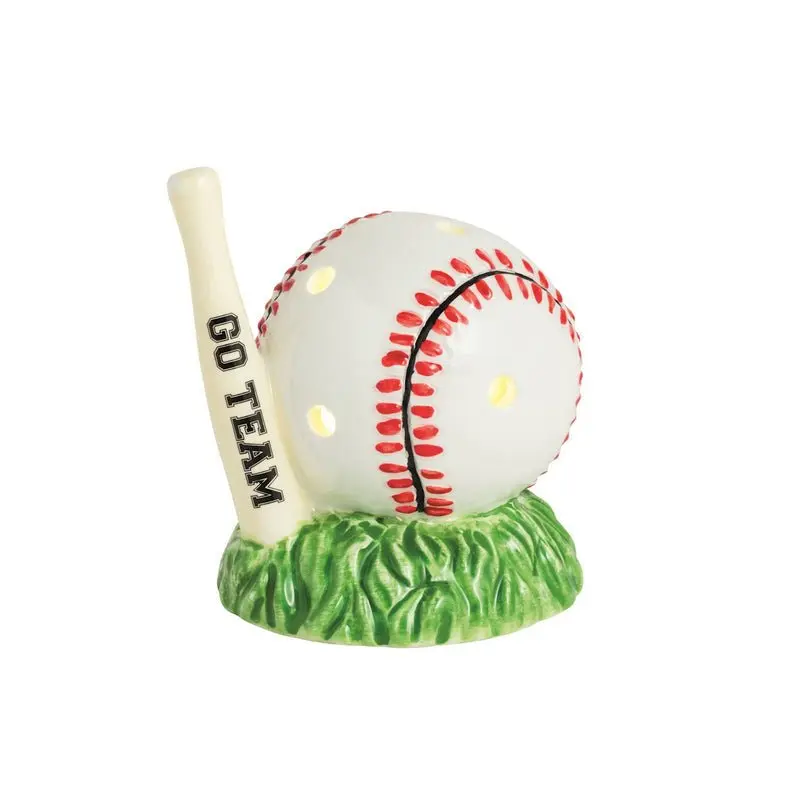 Baseball LED Sitter by Mud Pie