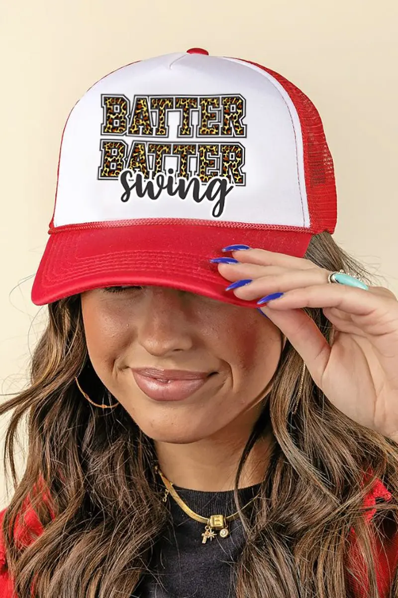 Batter Batter Swing Foam Mesh Back Trucker Cap