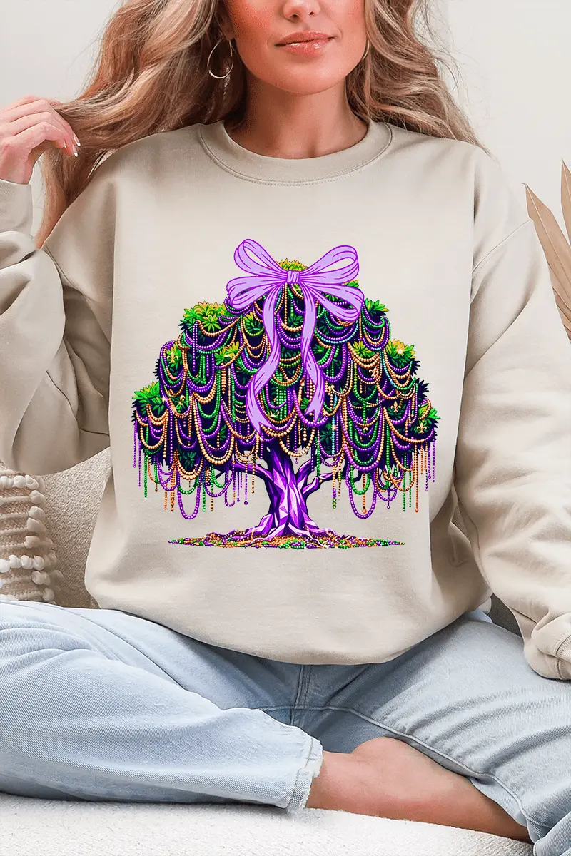Bayou Bead Tree Heavy Blend Crew Sweatshirt