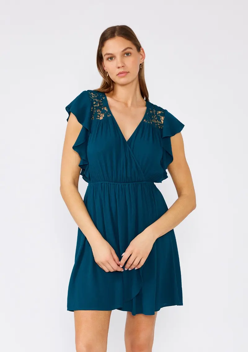 Bayside Crochet Mini Dress
